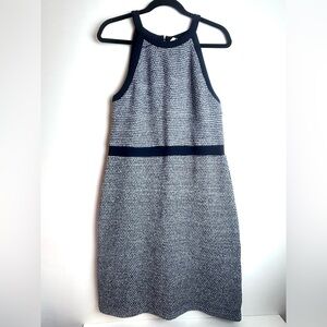 ❗️ Anthropologie Dolan Literatus Knit Dress Navy White knit halter dress size L